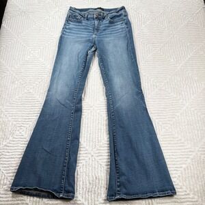 Buckle Women's Flare Jeans in Classic Blue